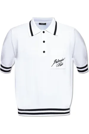 Balmain Polo Shirts, male, , Size: 2XL Polo with pocket