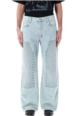 MISBHV Loose-fit Jeans, male, , Size: W33 Pale Monogram Carpenter Denim Trousers