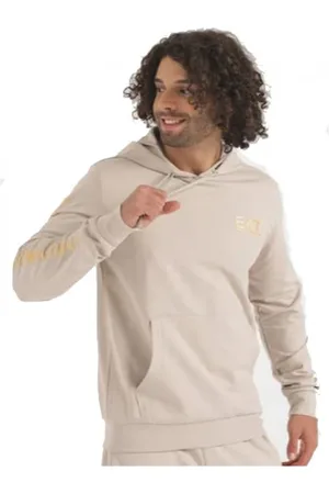 EA7 Hoodies, male, , Size: XS Sweatshirt - and Gold