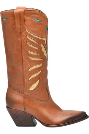 Elena Iachi Cowboy Boots, female, , Size: 6 US Leather Texano Boots