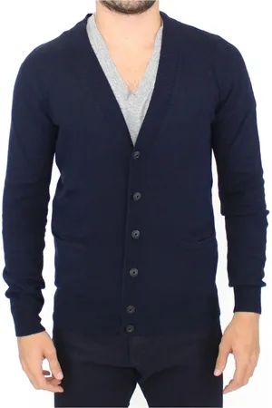 ERMANNO SCERVINO Cardigans, male, , Size: L Wool Blend Cardigan Sweater
