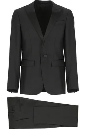 Dsquared2 Single Breasted Suits, male, , Size: S Virgin Wool and Silk Tuxedo Suit