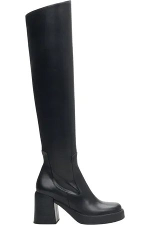Estro Over-knee Boots, female, , Size: 10 US Leather Block Heel Boots