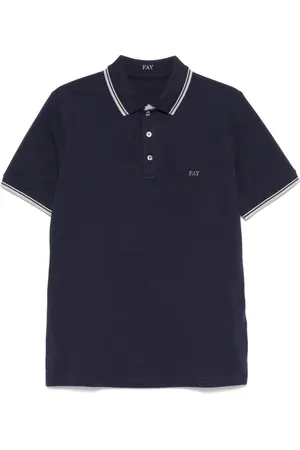 FAY Polo Shirts, male, , Size: M Cotton Polo Shirt