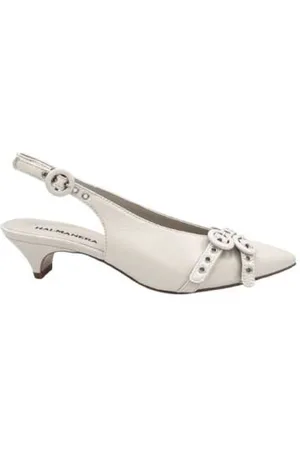HALMANERA Pumps, female, , Size: 10 US Pointed Toe Slingback in Tofu Leather