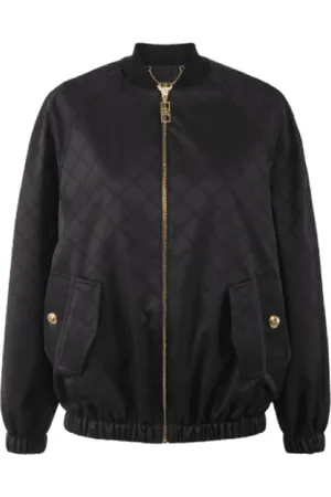 Elisabetta Franchi Bomber Jackets, female, , Size: S Jacquard Technical Fabric Bomber Jacket