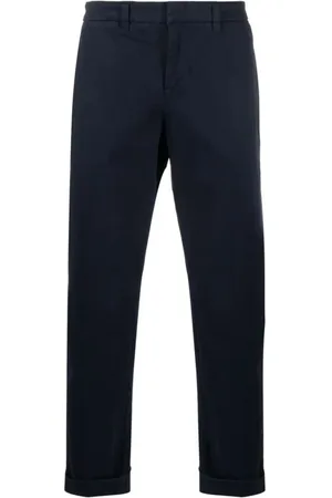 FAY Chinos, male, , Size: W31 Capri Cotton Trousers