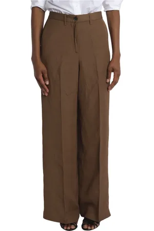 Nine In The Morning Wide Trousers, female, , Size: W32 Satin Trousers Karen Straight