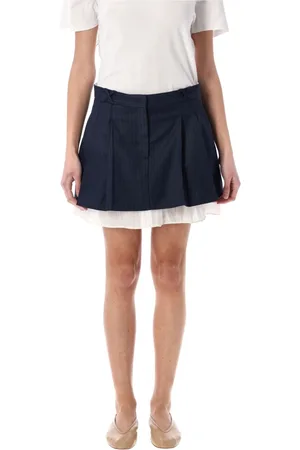 THE GARMENT Short Skirts, female, , Size: XS Navy Pinstripe Mini Skirt