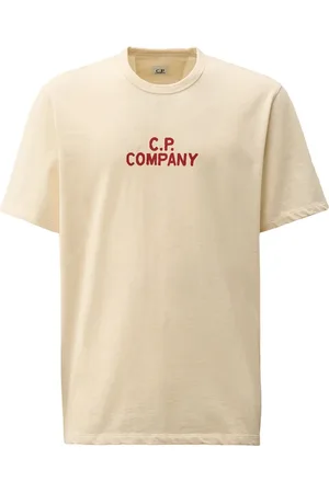 C.P. Company T-Shirts, male, , Size: S T-shirts and Polos with Red Logo Print
