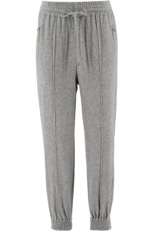 ERMANNO SCERVINO Sweatpants, female, , Size: S High-Waist Drawstring Tapered Track Trousers