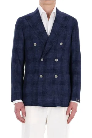 BARBA Blazers, male, , Size: M Double-Breasted Tailored Jacket
