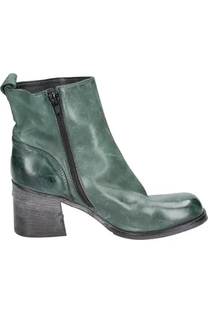 Moma Heeled Boots, female, , Size: 7 US Vintage Leather Ankle Boots for Women