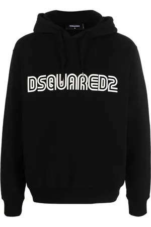 Dsquared2 Hoodies, male, , Size: M Logo-Print Cotton Hoodie Sweater