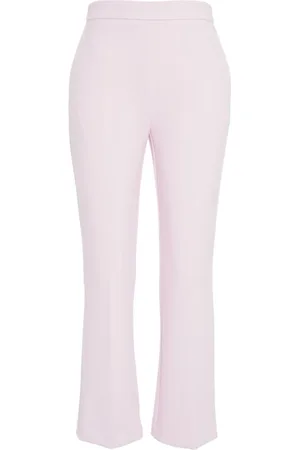 Elisabetta Franchi Wide Trousers, female, , Size: M Cropped Crêpe Trousers