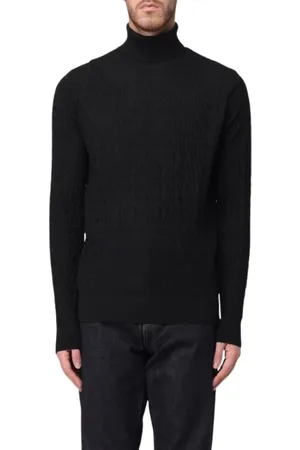 Emporio Armani Turtlenecks, male, , Size: M Wool Turtleneck Sweater