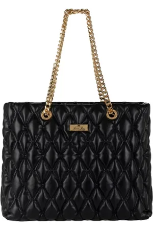 Elisabetta Franchi Shoulder Bags, female, , Size: ONE SIZE Chain-Linked Quilted Tote Bag