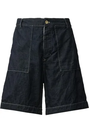 C.P. Company Denim Shorts, male, , Size: L Denim Sailor Logo Shorts