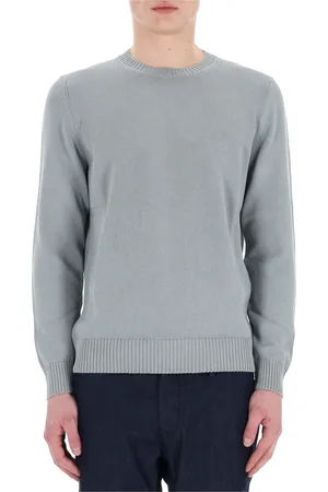 DRUMOHR Round-neck Knitwear, male, , Size: L Cotton Crew Neck Sweater