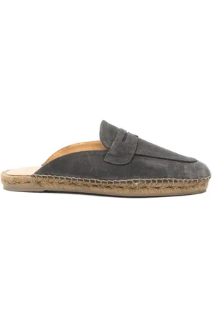 Castaner Mules, male, , Size: 8 US Grey Sandals with Penny Slot