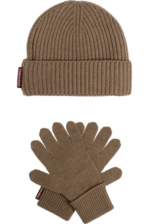 Dsquared2 Beanies, female, , Size: ONE SIZE Hat and Gloves Set
