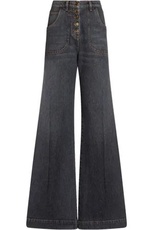 Etro Flared Jeans, female, , Size: W27 Wide Leg Flared Denim Jeans