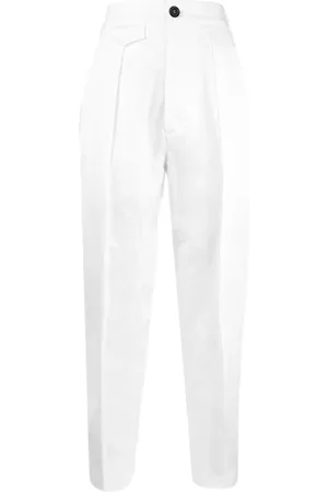 Dsquared2 Straight Trousers, female, , Size: XS High-Waisted Straight Trousers