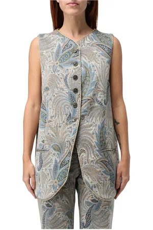 Etro Vests, female, , Size: M Paisley Jacquard Waistcoat