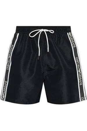 Emporio Armani Beachwear, male, , Size: 2XL Logo Swim Shorts