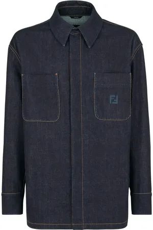 Fendi Denim Jackets, male, , Size: M Jeans Jacket Denim