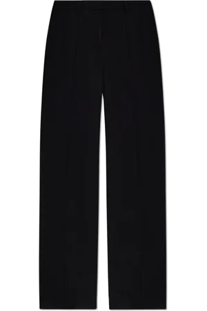 Balmain Straight Trousers, female, , Size: S Trousers with stitching on the legs
