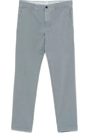 Incotex Chinos, male, , Size: W34 Slim Fit Steel Blue Pants