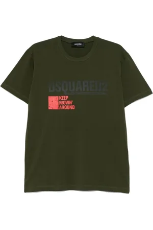 Dsquared2 T-Shirts, male, , Size: L Logo Print Crew Neck T-shirt