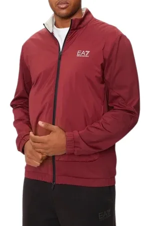 EA7 Zip-throughs, male, , Size: S Syrah Sweatshirt