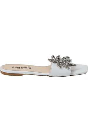 ERMANNO SCERVINO Sliders, female, , Size: 8 US Swarovski Embellished Sliders