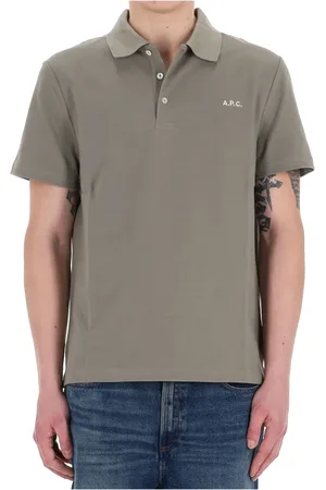A.P.C. Polo Shirts, male, , Size: XL Cotton Pique Polo Shirt
