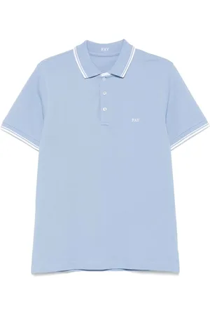 FAY Polo Shirts, male, , Size: L Light Cotton Pique Polo Shirt