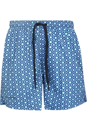 TAGLIATORE Beachwear, male, , Size: S Geometric Print Swim Shorts