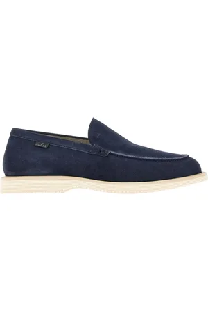 Hogan Loafers, male, , Size: 6 1/2 US Suede Leather Loafers