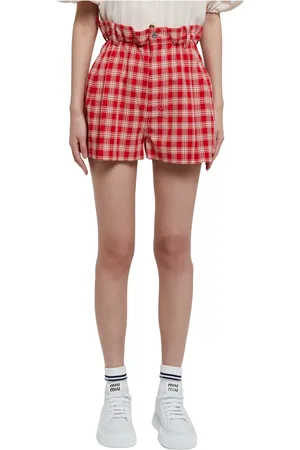 Miu Miu Short Shorts, female, , Size: 2XS Cotton Logo Short