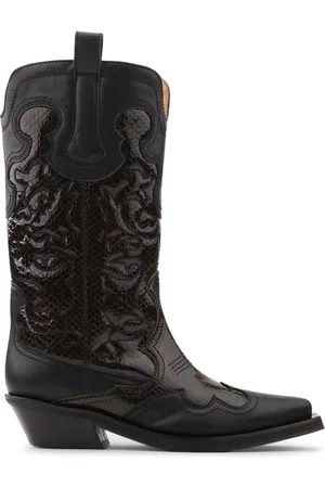 Ganni Cowboy Boots, female, , Size: 8 US Stylish Cowboy Boots