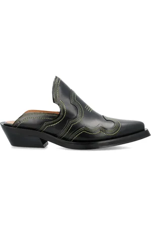 Ganni Mules, female, , Size: 5 US Embroidered Western Mule