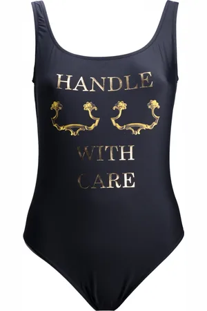 Moschino One-piece, female, , Size: S Handle With Care One Piece Swimsuit