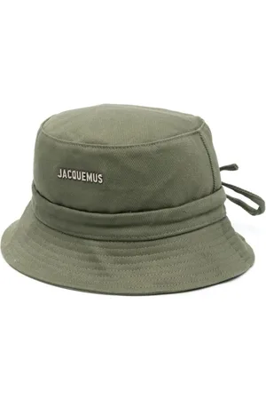 Jacquemus Hats, unisex, , Size: 60 CM Bucket Hat with Silver Logo