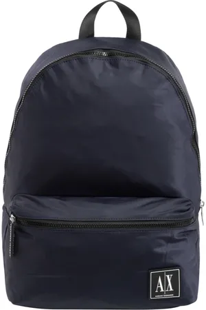 Armani Exchange Backpacks, male, , Size: ONE SIZE Stylish Zip Closure Plain Backpack