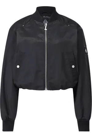 Moose Knuckles Bomber Jackets, female, , Size: L Red Bomber Jacket with College Collar