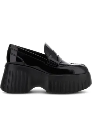 Hogan Loafers, female, , Size: 9 1/2 US Patent Leather Slip-On Loafers