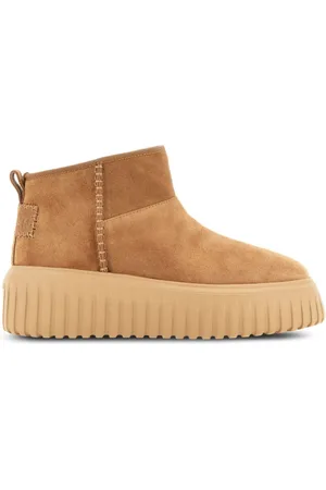 Hogan Winter Boots, female, , Size: 10 US Beige Ankle Boots