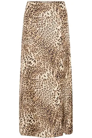 Gestuz Maxi Skirts, female, , Size: XS Leopard Print Maxi Skirt