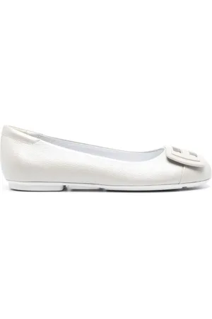 Hogan Ballerinas, female, , Size: 9 1/2 US Grey H661 Ballerina Shoes